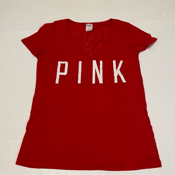 ⭐️ PINK Victoria Secret cardinal top size large - Picture 2 of 4